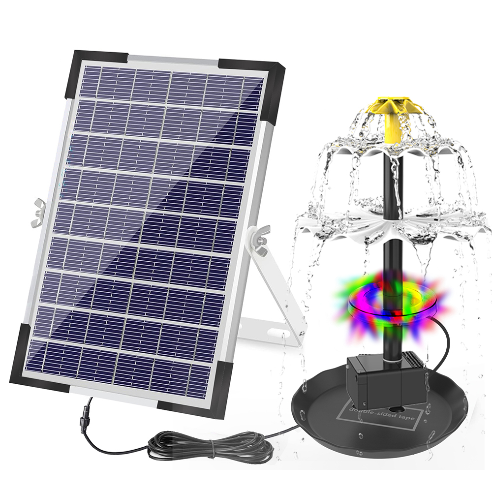 Smart Garden Spotlights - Solar Fountain Pump for Bird Bath