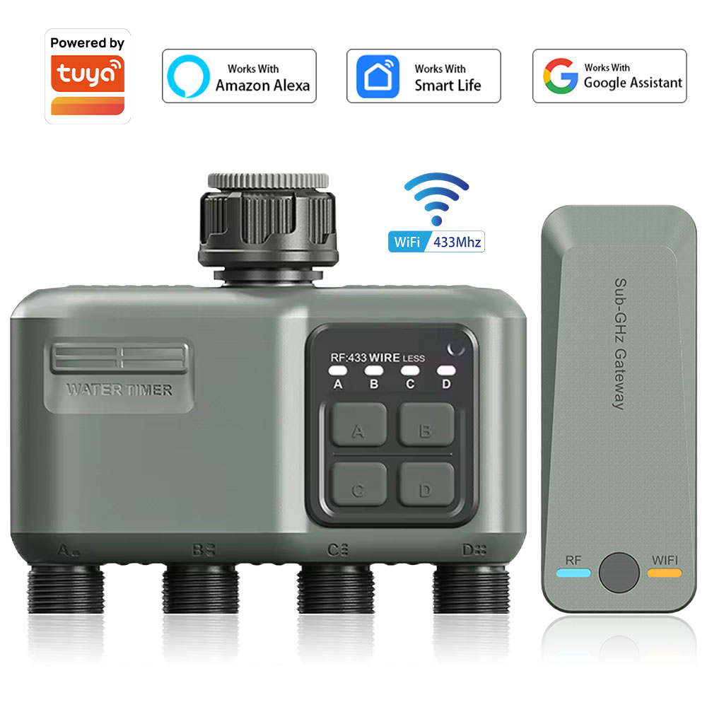 Smart Garden Project - 4 Outlet Programmable Water Timer for