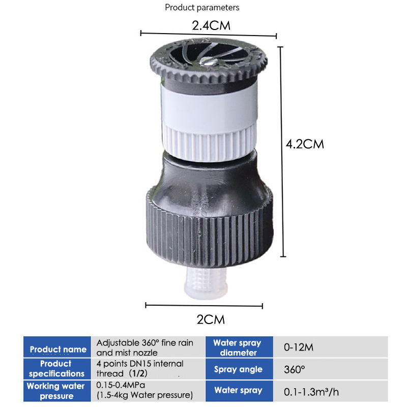 Smart Garden Project - Automatic Adjustable 360° Garden Sprinkler Nozzle