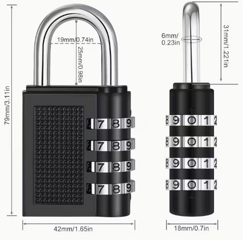 Metal 4-Digit Code Lock Outdoo - огляд і ціна Smart Garden Gate Lock