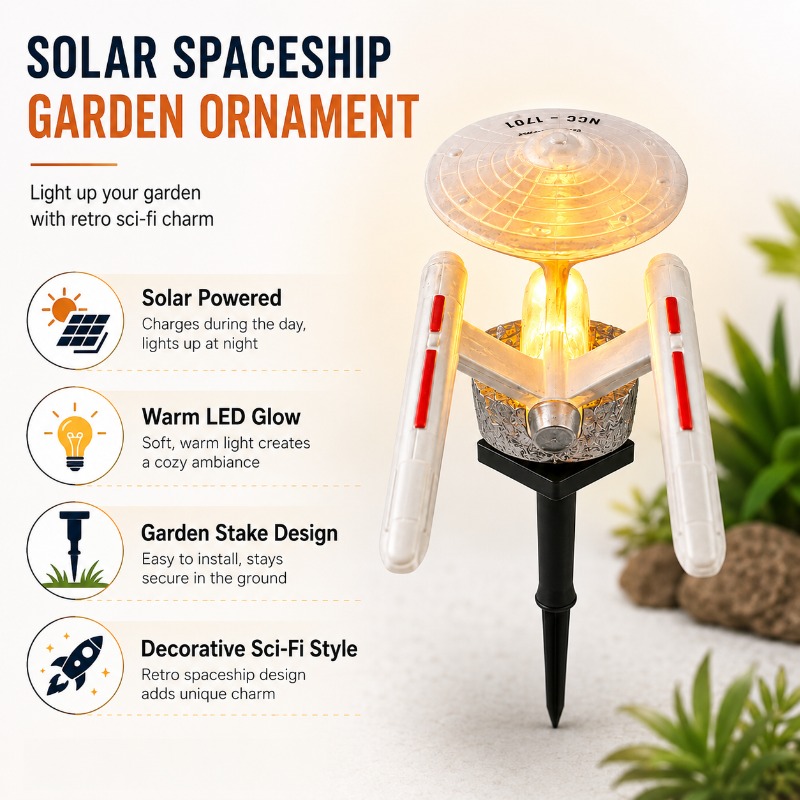 Star Trek USS Enterprise Solar - огляд і ціна Smart Garden Lighting System