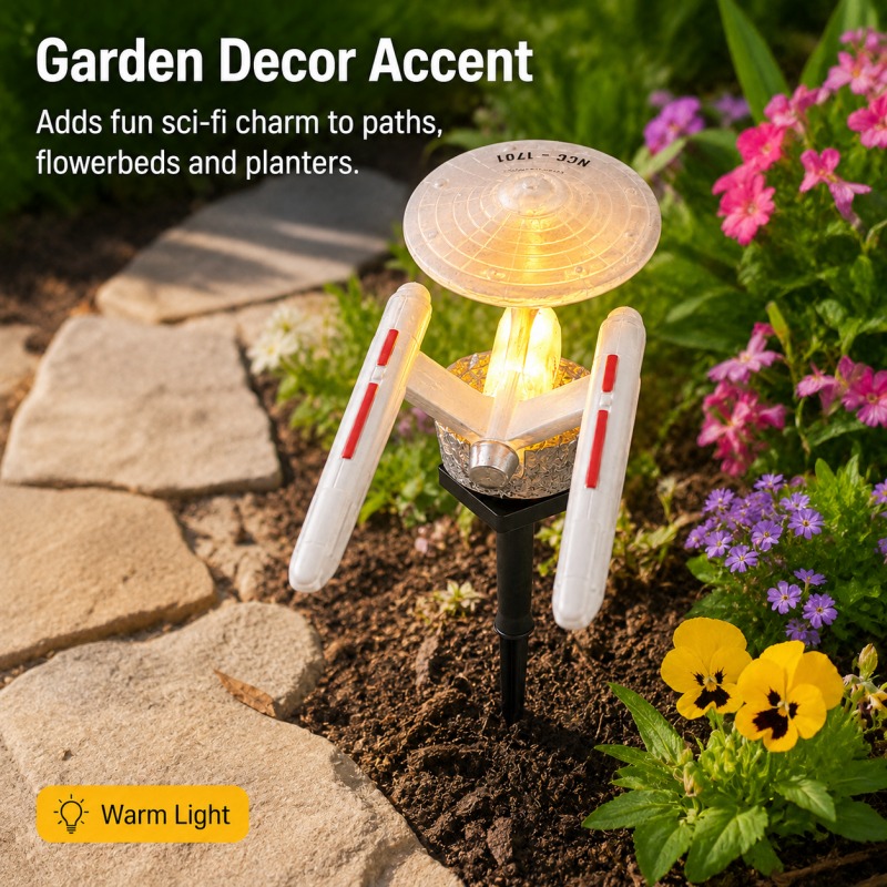 Star Trek USS Enterprise Solar - огляд і ціна Smart Garden Lighting System
