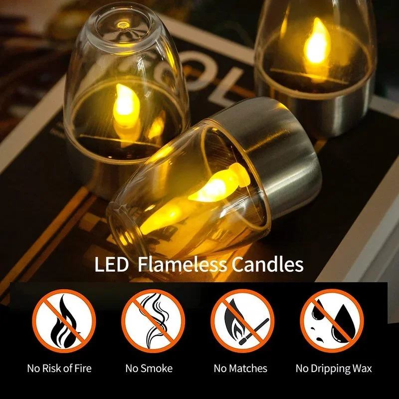 Solar Powered Flameless Candle - огляд і ціна Smart Garden Lighting System