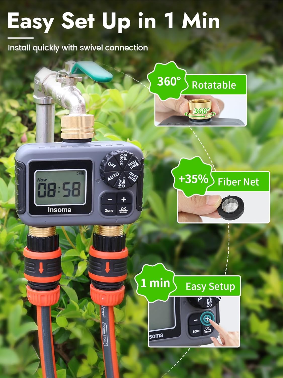 Dual Outlets Smart Irrigation  - огляд і ціна Smart Garden Keeper