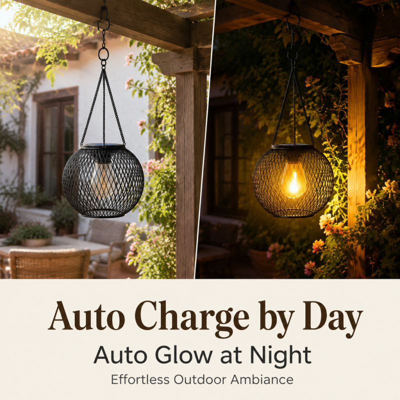 Solar Powered LED Hanging Floo - огляд і ціна Smart Garden Lighting System