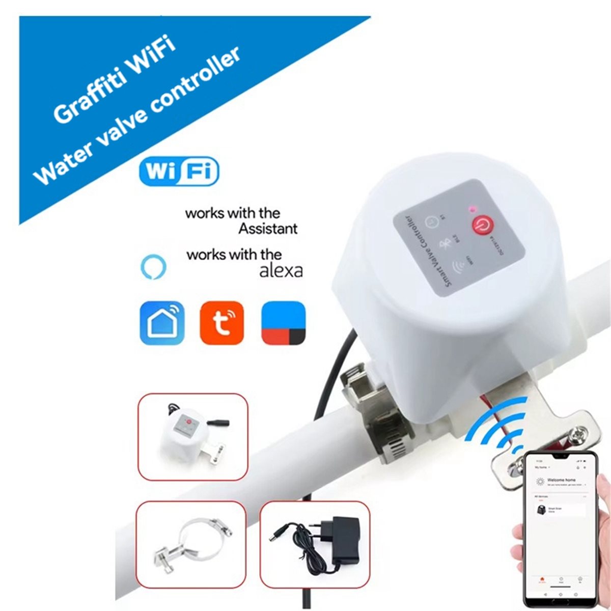 SWXF Tuya WiFi Smart Valve Con - огляд і ціна Smart Garden Water Timer