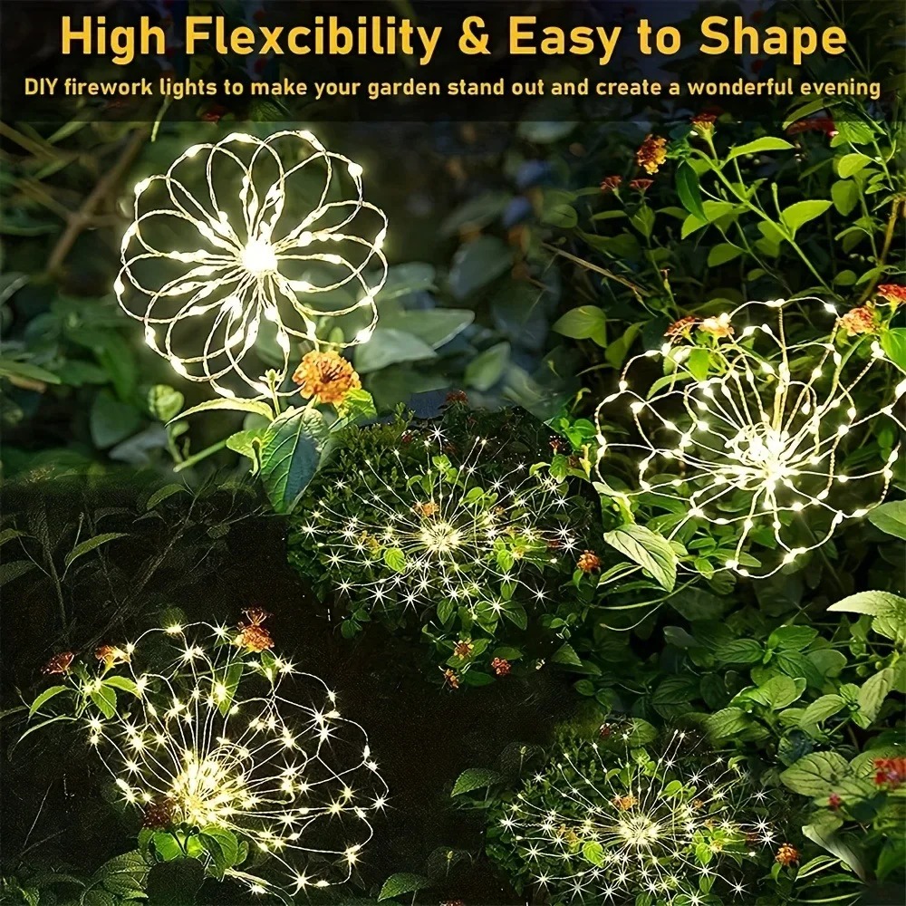 Solar LED Firework Fairy Light - огляд і ціна Smart Garden Lighting System