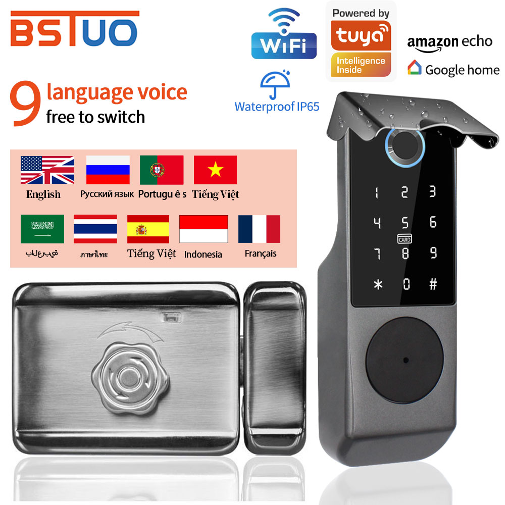 TUYA WIFI Smart Door Lock Fing - огляд і ціна Smart Garden Lock