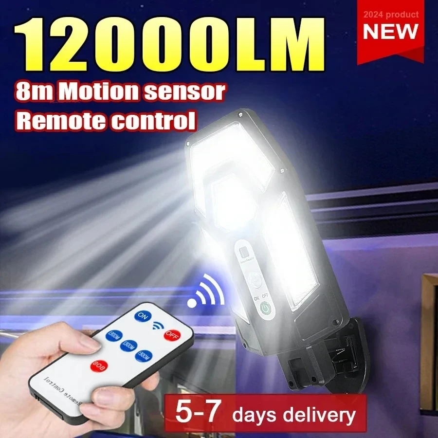 12000LM Powerful Solar Wall La - огляд і ціна Smart Garden Lighting System