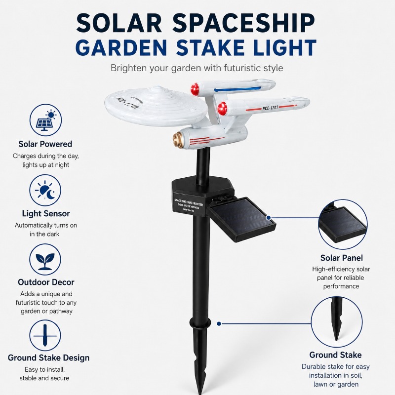 Star Trek USS Enterprise Solar - огляд і ціна Smart Garden Lighting System