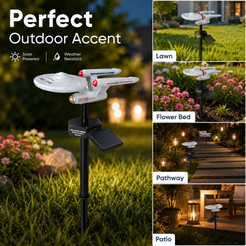 Star Trek USS Enterprise Solar - огляд і ціна Smart Garden Lighting System