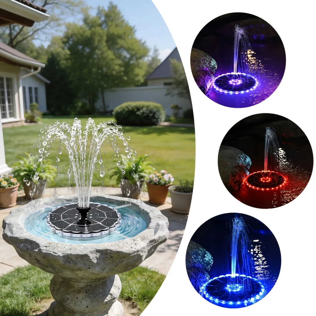 3.5W Outdoor Solar Fountain fo - огляд і ціна Smart Garden Lighting System