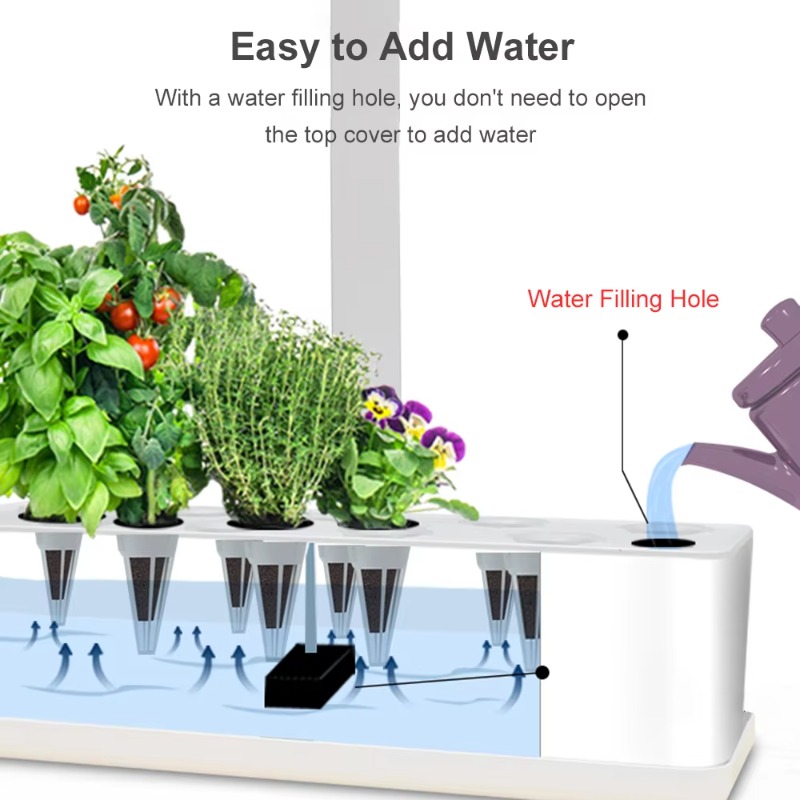 9 Pods Smart Hydroponics Growi - огляд і ціна Smart Garden Lighting System