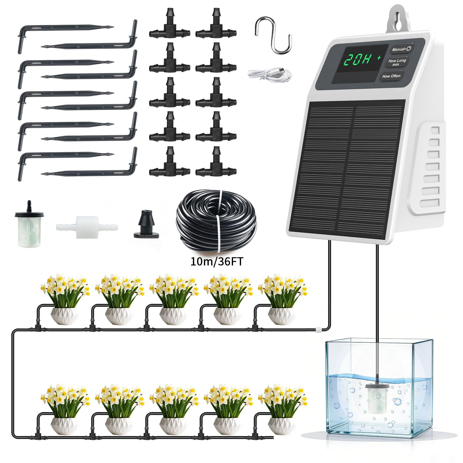 Upgraded Solar Drip Irrigation - огляд і ціна Smart Garden Project