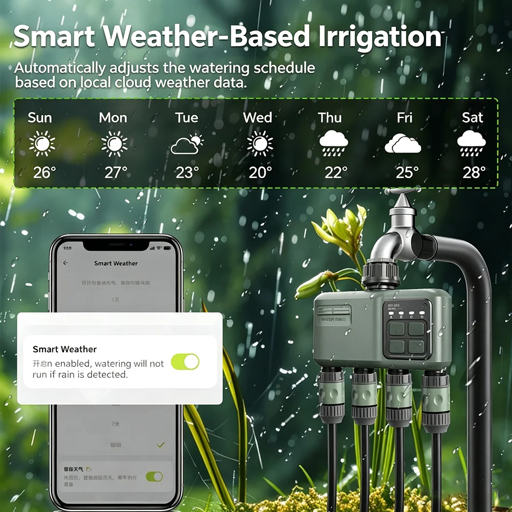 WiFi RF433 Smart Garden Sprink - огляд і ціна Smart Garden Lock