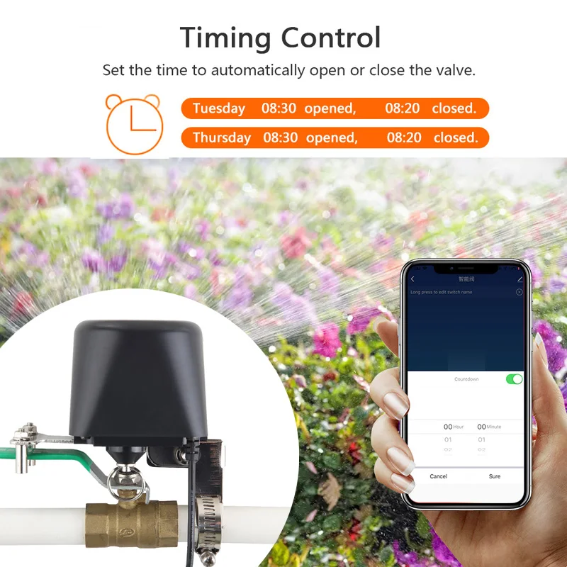 Smart WiFi Water Valve Zigbee  - огляд і ціна Smart Garden Water Timer
