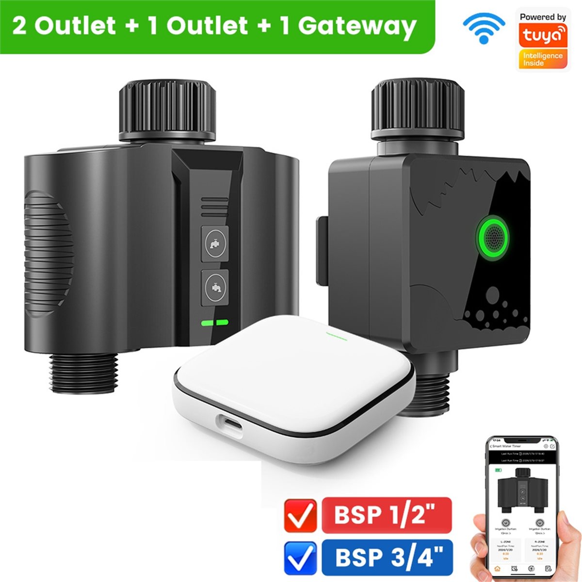 Y17A 1 Set WiFi Water Timer fo - огляд і ціна Smart Garden Water Timer