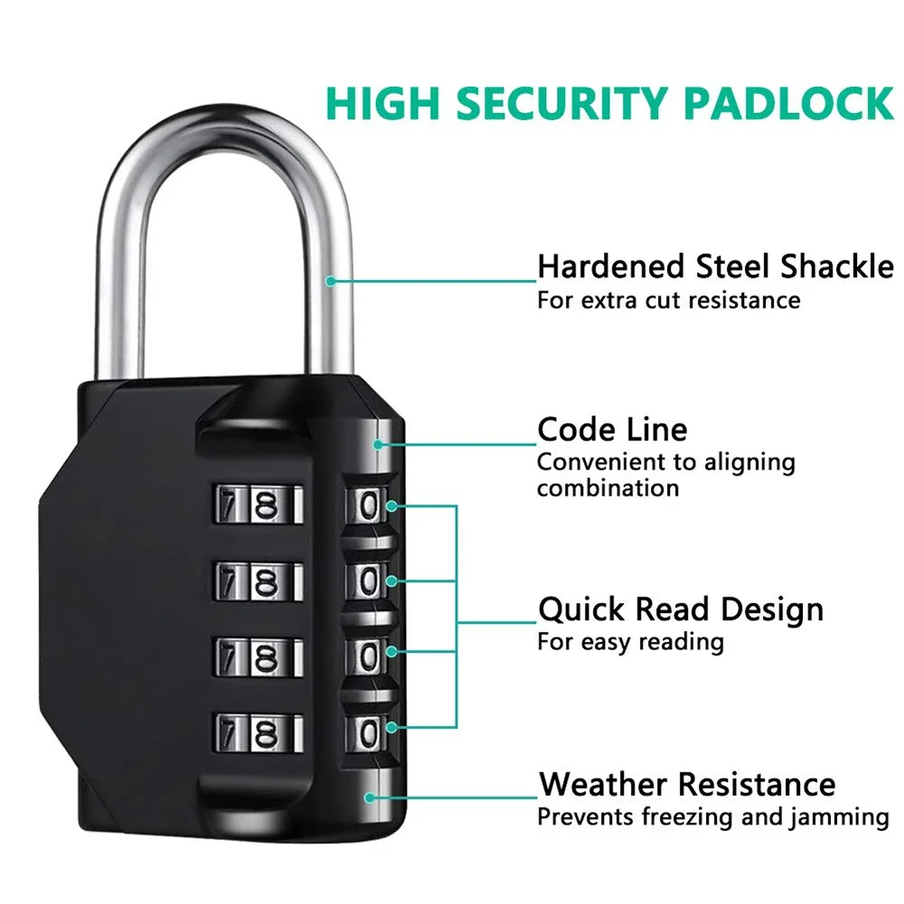 1pc Combination Lock Resettabl - огляд і ціна Smart Garden Gate Lock