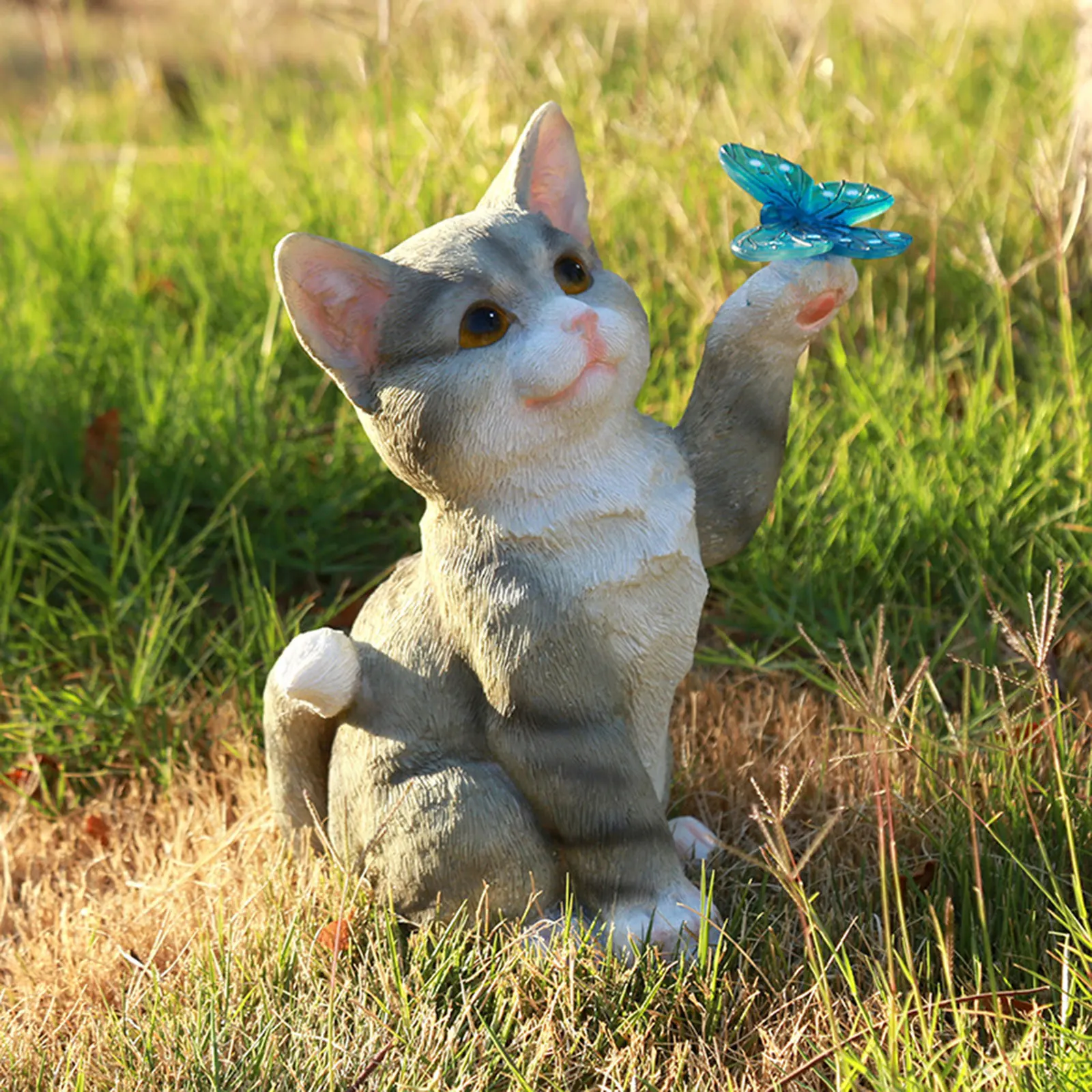 Outdoor Cat Sculpture Figurine - огляд і ціна Smart Garden Lighting System